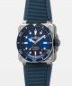 Bell & Ross BR 03 DIVER BR03A-D-BLU-ST/SRB Automat, Vode odolnosť 300M, 42 mm