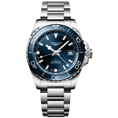 Longines HydroConquest GMT L3.790.4.96.6 Automat, Vodotěsnost 300M, 41 mm