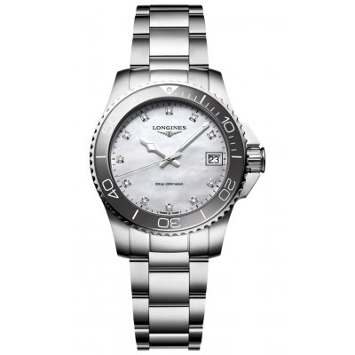 Longines HydroConquest L3.370.4.87.6 Diamanty, Quartz, 32 mm