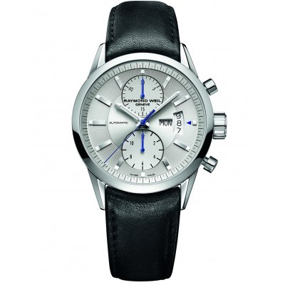 Raymond Weil Freelancer 7735-STC-65001 Automatic Chronograph, 42 mm, Leather Strap