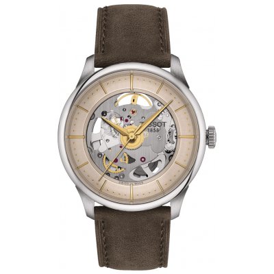 Tissot T-Classic Chemin des Tourelles Skeleton T139.836.16.261.00 Powermatic 80, 39 mm