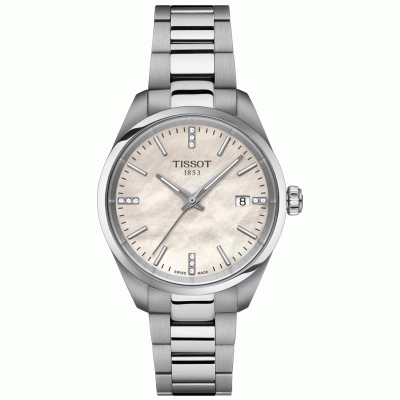 Tissot T-Classic PR 100 T150.210.11.116.00 Diamanten, Quartz, Wasserdicht 100M, 34 mm