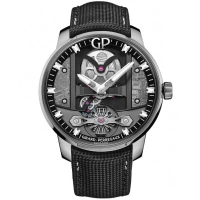 Girard-Perregaux Bridges FREE BRIDGE METEORITE 82000-11-3259-5CX Manufaktúrny kaliber, Automat, 44 mm