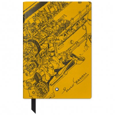 Montblanc Fine Stationery Great Characters 'Enzo Ferrari' Modena Yellow 134717 Notes #146, lines, 15 x 21 cm