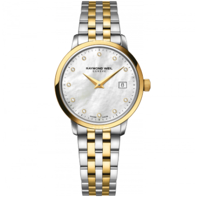 Raymond Weil Toccata 5988-STP-97081 Quartz, 29 mm, Gold Plated Details, Diamonds