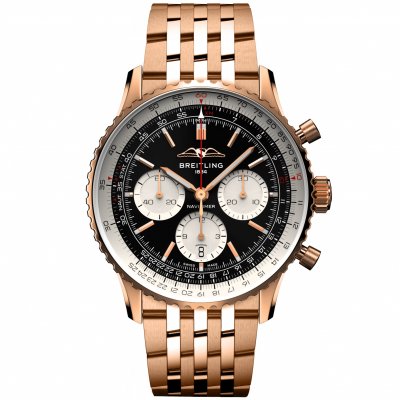 Breitling Navitimer B01 Chronograph 43 RB0138211B1R1 Zlato, Manufaktúrny kaliber, 43 mm